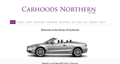 Desktop Screenshot of carhoodsnorthern.co.uk