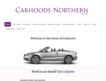 Tablet Screenshot of carhoodsnorthern.co.uk
